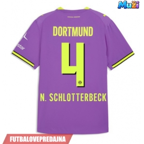 Lacne Muži Futbalové dres Borussia Dortmund Nico Schlotterbeck #4 2026-27 Krátky Rukáv - Tretina
